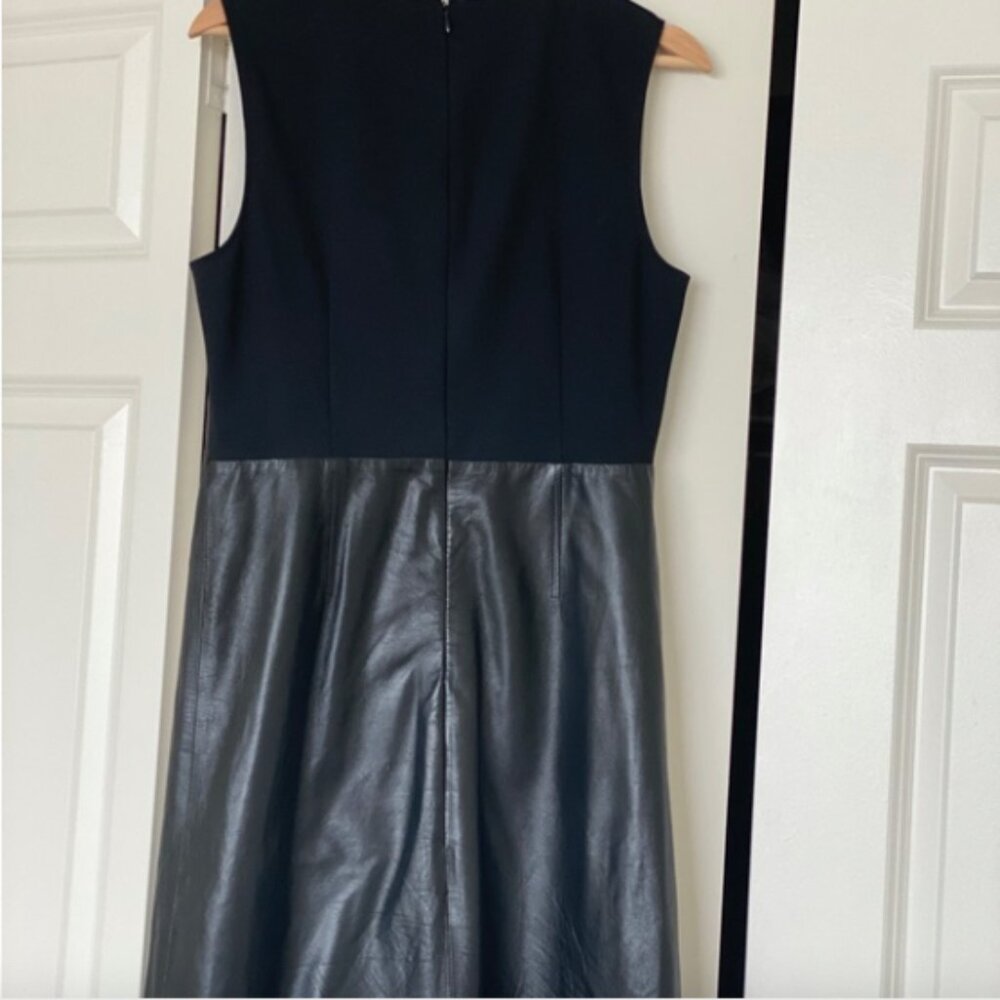NWOT Theory leather darted dress - Picture 6 of 7